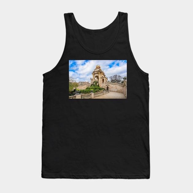 Cascada del Parc de la Ciutadella in Barcelona, Spain Tank Top by mitzobs